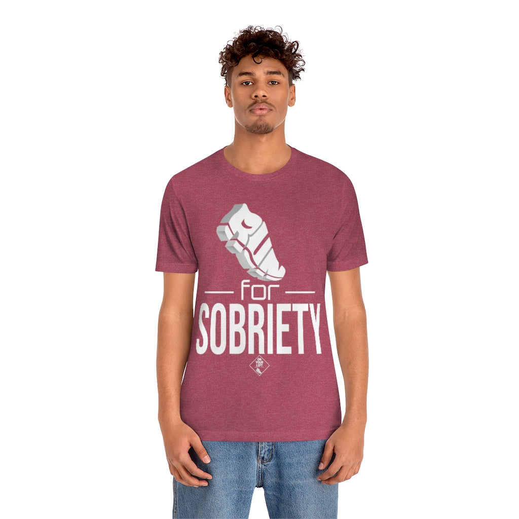 Unisex Jersey Short Sleeve Tee:  RUN for Sobriety