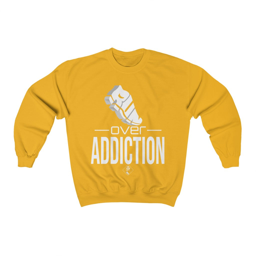 Unisex Heavy Blend™ Crewneck Sweatshirt: RUN over Addiction