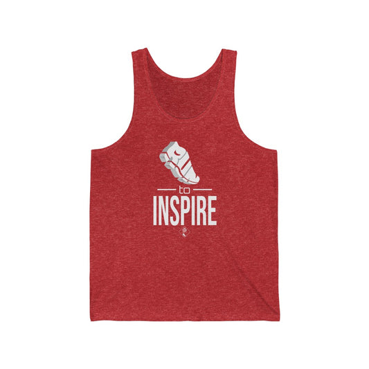 Unisex Jersey Tank: RUN to Inspire